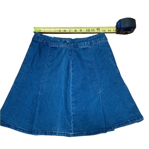 SO High Rise Pleated Denim Tennis Skirt - Picture 5 of 11